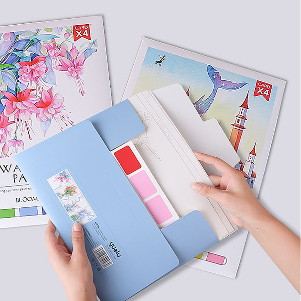 수채화 컬러링북 어른 색칠공부 도안 그림 그리기세트 DIY 미술 집콕 물감 붓 세트