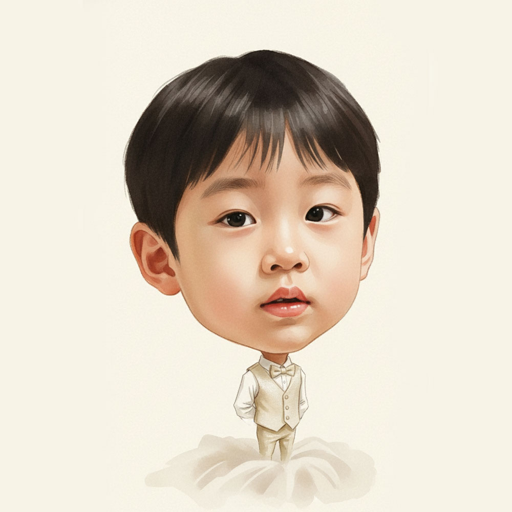 캐리커쳐 초상화 일러스트 수채화 인물화 그림 부모님 결혼기념일 퇴임 선물 액자 제작