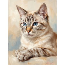 반려동물 초상화 고양이 강아지 반려견 반려묘 그림 선물 주문제작 - 유화(Oil Painting) 스타일