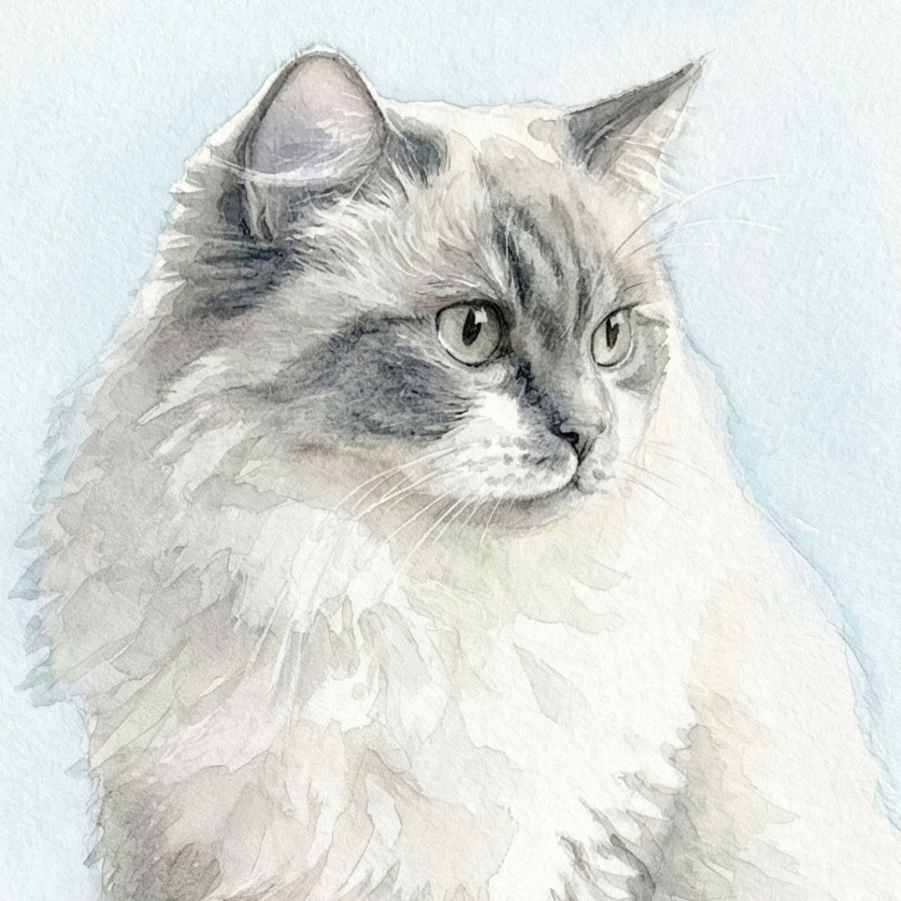 아트피아 반려동물 초상화 고양이 강아지 반려견 반려묘 수채화 그림 선물 주문제작