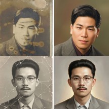 옛날사진 복원 영정사진 초상화 그림 주문 제작 4x6 2장 인화포함 - 유화(Oil Painting) 스타일