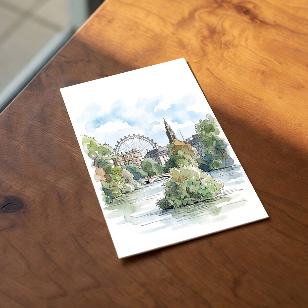 아트피아 어반스케치 수채화 엽서 벽꾸미기 인테리어 직접그린 일러스트 엽서 영국 36종