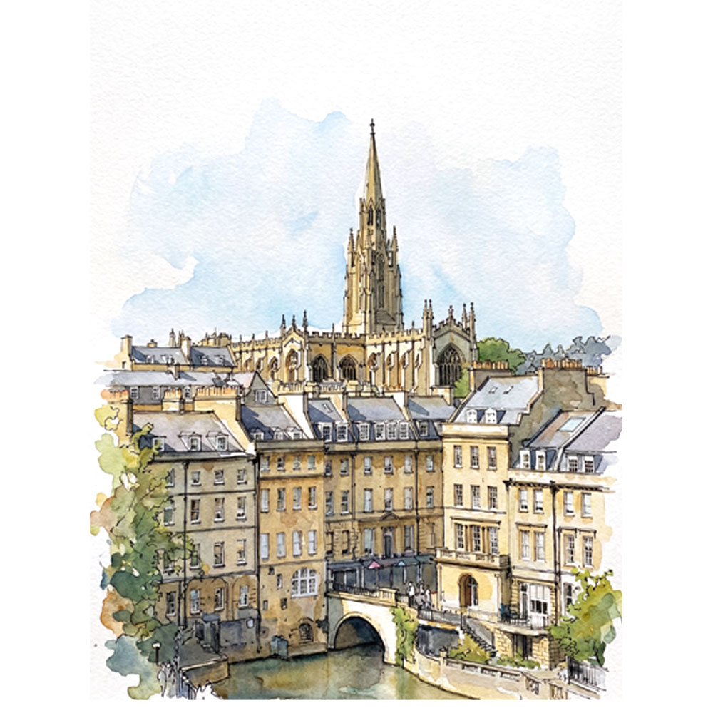 아트피아 어반스케치 수채화 엽서 벽꾸미기 인테리어 직접그린 일러스트 엽서 영국 36종