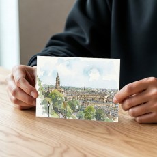 아트피아 어반스케치 수채화 엽서 벽꾸미기 인테리어 직접그린 일러스트 엽서 영국 36종