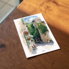 아트피아 어반스케치 수채화 엽서 벽꾸미기 인테리어 직접그린 일러스트 엽서 프랑스 36종