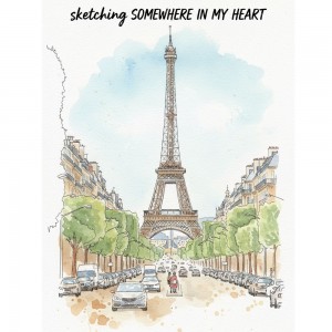 라인드로잉 일러스트 캐리커쳐 연필스케치 어반스케치 수묵화 유화 수채화 기념일 선물 청첩장 기본채색 컬러배경 그림 주문제작