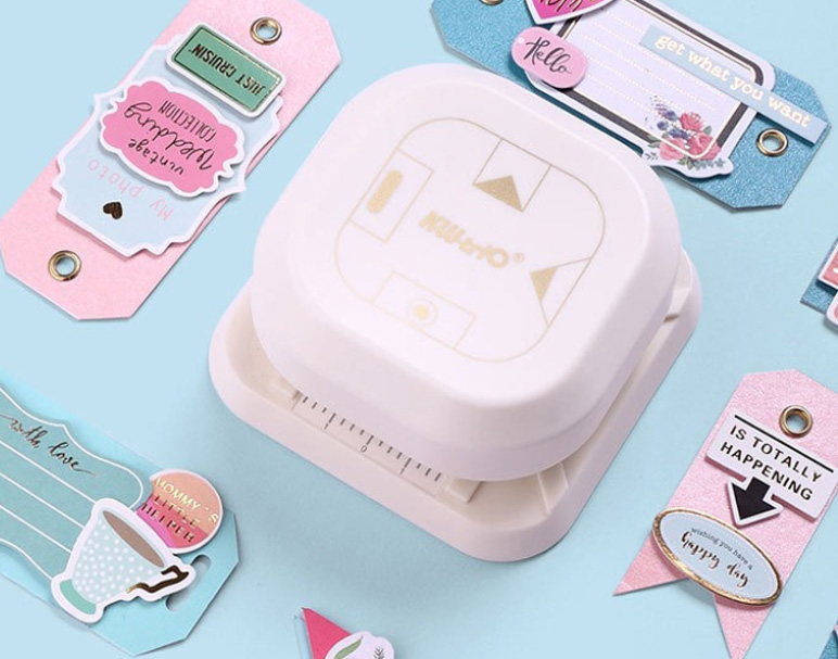 모서리 펀치 코너 커터기 모서리 커팅기 4in1 태그 펀치 코너 커터기