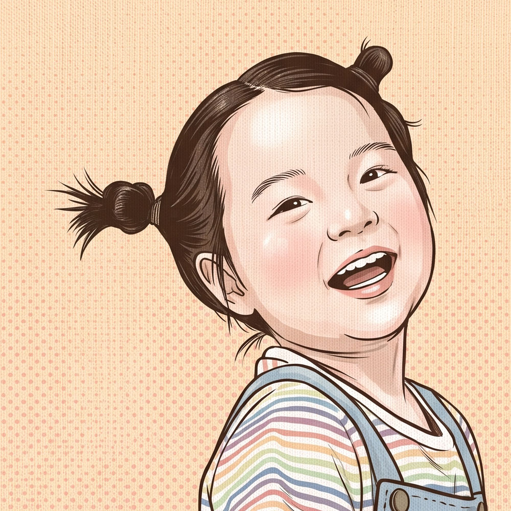 팝아트 초상화 커플 기념일 부모님 생일 결혼 선물 집들이 그림 주문제작 - 캔버스(Canvas) 스타일